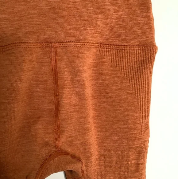 Alphalete Halo Burnt Orange Autumn High Rise Seamless Tight Leggings - Picture 8 of 8